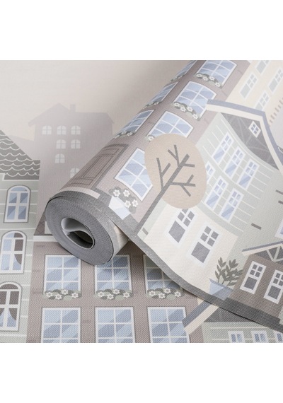 Adawall Adakids 8903-2 Genç Çocuk Şehir Desenli Duvar Kağıdı