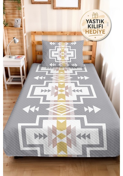 Gri Geometrik Bohem Genç Odası Tek Kişilik Pike Takımı - Hardal Bej 160x220 Cm Kapitone Yatak Örtüsü Mercansı Pencere Dengesi Gri Geometrik Bohem Genç Odası Tek Kişilik Pike Takımı - Hardal Bej 160x220 Cm Kapitone Yatak Örtüsü Mercansı Pencere Dengesi
