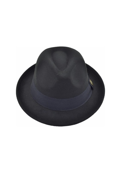 Çantayurdu Fötr Fedora Şapka Panama Kasket Siyah Siyah