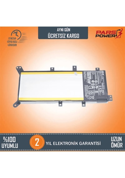 Asus Uyumlu A555Lb, F555Lb, K555Lb Notebook Batarya - Pil (Pars Power) 370308887