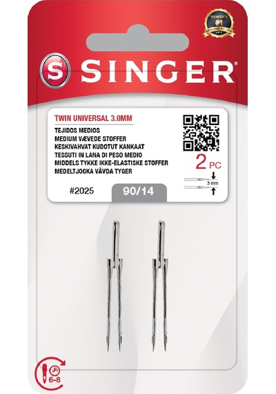 Mcg Çift İğne 3mm. 2'li Blister/14 No.