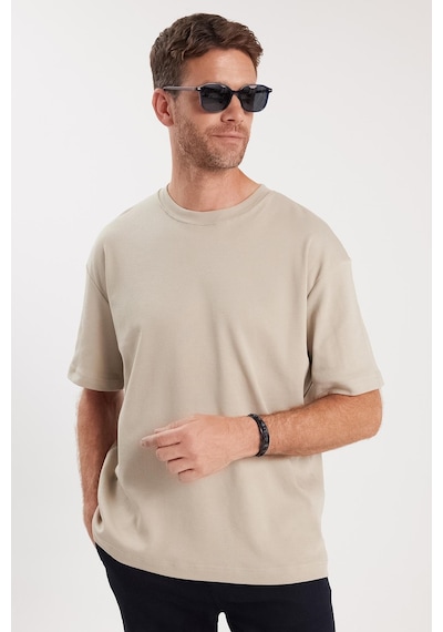 Tudors Unisex Oversize Geniş Kesim %100 Pamuk Yumuşak Dokulu Basic Bisiklet Yaka Taş Tişört-35177 Taş Tudors Unisex Oversize Geniş Kesim %100 Pamuk Yumuşak Dokulu Basic Bisiklet Yaka Taş Tişört-35177 Taş