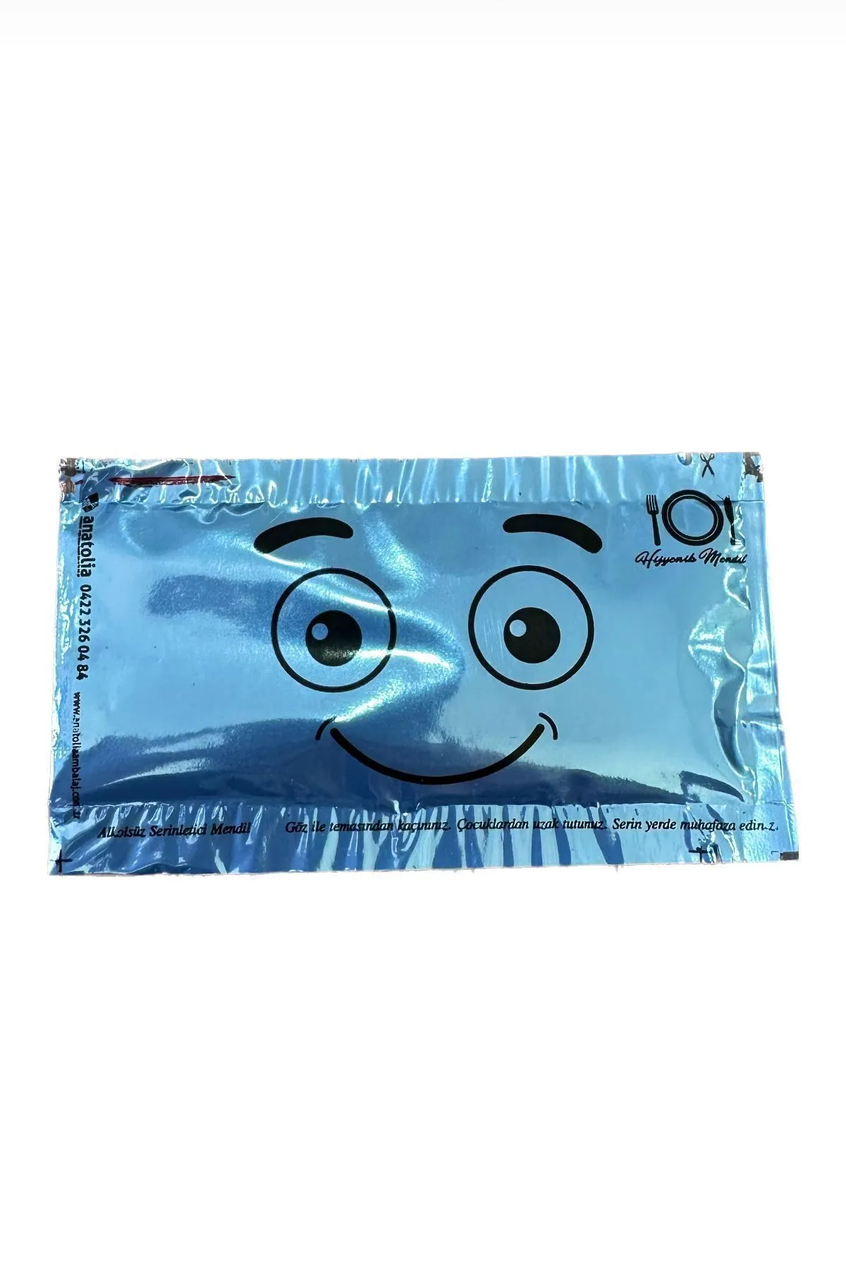 Tek Kullanımlık Islak Mendil 1000 Adet 6x10 CM Emoji Baskılı