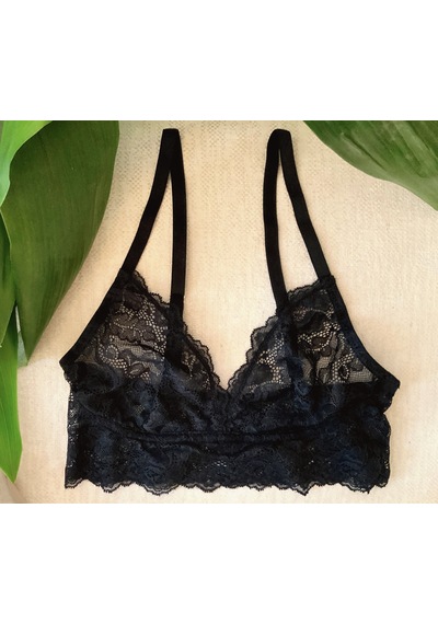 Deep Secret Siyah Full Dantel Biyeli Bralet Ds200601br 001