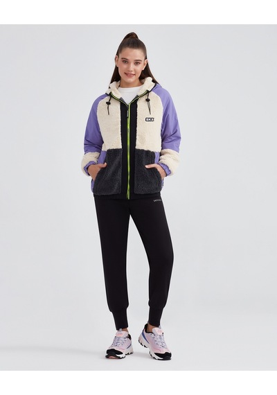 Skechers W Outdoor Fleece Full Zip Sherpa Kadın Off White Ceket S232311-102 Beyaz Skechers W Outdoor Fleece Full Zip Sherpa Kadın Off White Ceket S232311-102 Beyaz