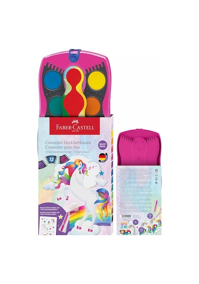 12 Renk Sulu Boya 1 Adet Unicorn Tek Boynuzlu At Suluboya 12 Li Değişebilir Tablet Connectör Çok Renkli