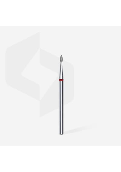 Staleks Elmas Manikür Freze Ucu Sivri Damla Model Kırmızı 4mm Fa40r016-4