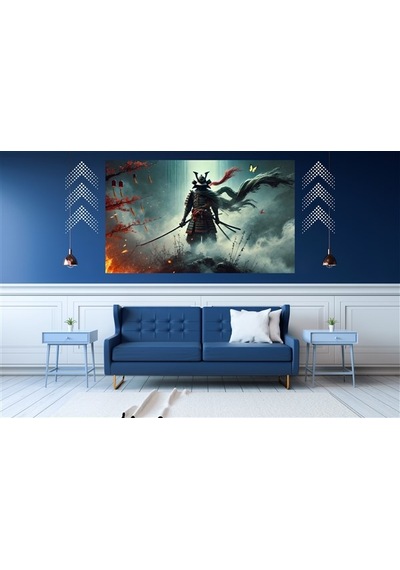 Ti-play Hayalet Shogun 60x90cm Modern Samuray Pvc Çerçevesiz Tablo