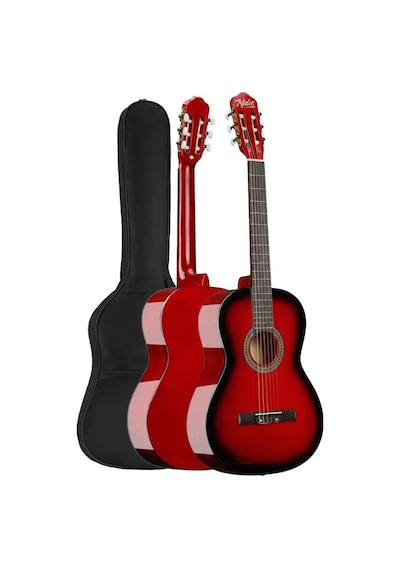 Midex Cg-36rd Kaliteli 36 İnç 3/4 Juniur Çocuk Gitarı 8-12 Yaş Arası Çanta Askı Capo Nota Sticker Pena Metod