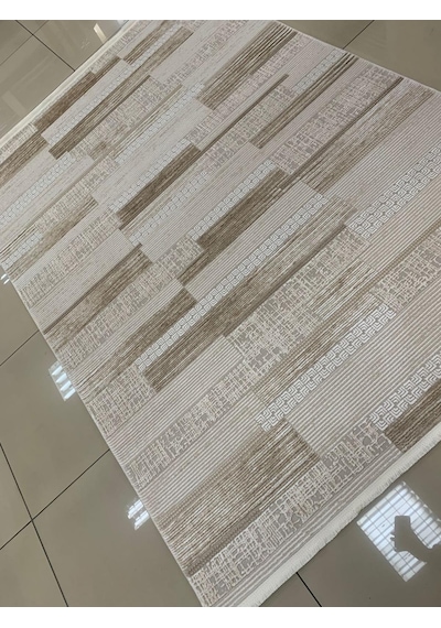 Padişah Halı Eternity 79817 070 Serisi Akrilik Salon Oturma Odası Halısı Krem - Kahve