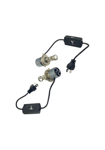 12v-24v H4 Csp Led Xenon Far Ampul Seti 6500k 18000 Lümen Mercekli Canbus