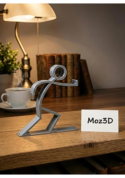Stickman Figürlü Kitap Tutucu Modern Ve Eğlenceli Tasarım