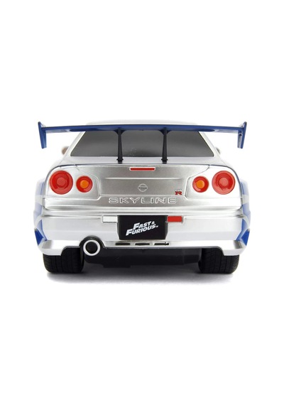 Byrugzy 1:16 Fast & Furious Kumandalı Brian's Nissan Skyline Gt-r Turbo Araba Byrnew Diğer