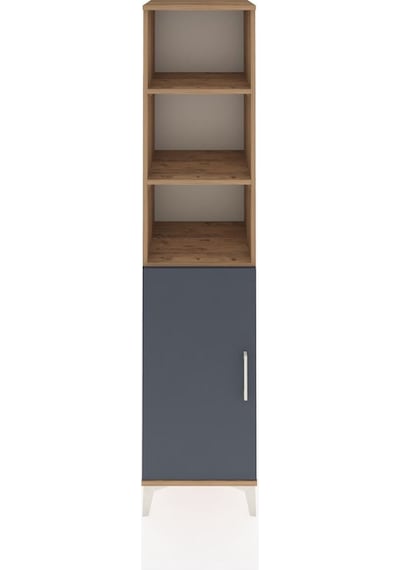 Hyperion Dolap 4 Raflı Tek Kapaklı 44x44x195 Çam-antrasit Atlas Çam