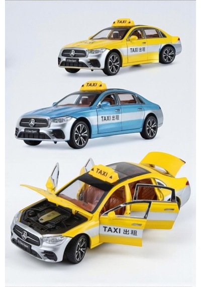 95378 Sesli Ve Işıklı Çek Bırak Kapıları Açılan Oyuncak Taxi Bir Adettir