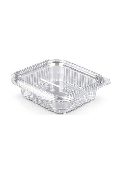 150 Gr Sızdırmaz Kapaklı Sos, Meze Ve Salata Kabı 100 Lü Şeffaf Kare Kap Siyah