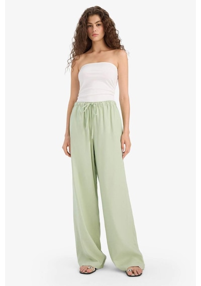 Defacto Wide Leg Çift Cepli Beli Lastikli Standart Boy Keten Karışımlı Pantolon E1981ax25smgn953 Yeşil Defacto Wide Leg Çift Cepli Beli Lastikli Standart Boy Keten Karışımlı Pantolon E1981ax25smgn953 Yeşil
