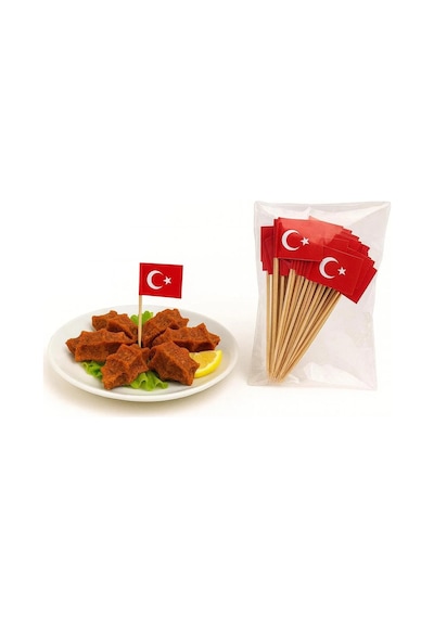 Türk Bayraklı Kürdan 50'li Paket