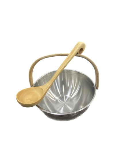 Paslanmaz Sauna Kovası Ve Kepçesi
