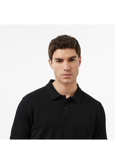 Nautica Erkek Siyah Regular Fit Polo Yaka T-shirt Düz K65000t Siyah