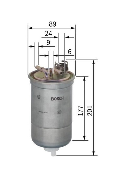 BOSCH 450905177 YAKIT FİLTRESİ BENZİN MB 190E 300400500 SEL