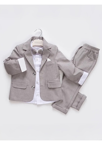 Concept Kids Concept Erkek Çocuk 4'lü Takım 2-5 Yaş Gri