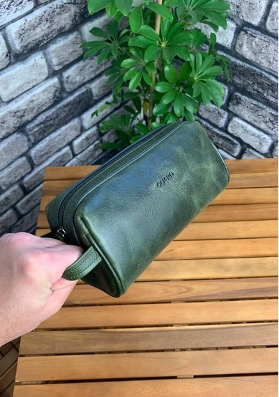 Guard Antik Yeşil Hakiki Deri Unisex El Çantası // Grd260225wt1474 Çok Renkli