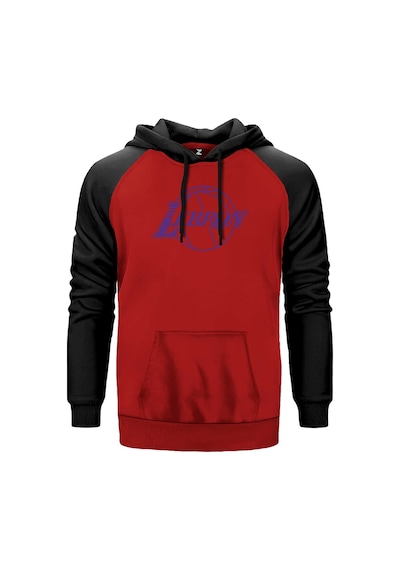 Lebron J. Kırmızı Renk Reglan Kol Sweatshirt Kırmızı