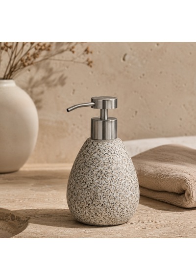 The Voguemaxima Terrazzo Desenli Sıvı Sabunluk Çok Renkli Seramik 9x16 Cm