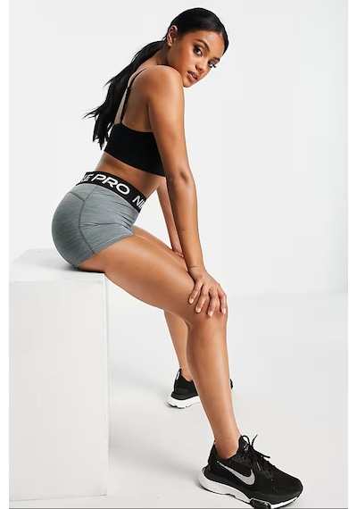Nike Pro 365 Shorts Tights Gray Toparlayıcı 8 Cm Biker Tayt Şort Gri