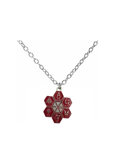 Krıs Kaı Xıumın Exo Logolu Metal Kolye 60 Cm Zincir Gümüş Renk Unisex Kpop Aksesuarı Çok renkli