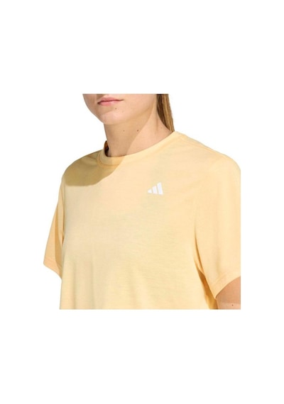 Adidas Train Essentials Boxy Workout Kadın Sarı Yuvarlak Yaka Tişört Sarı
