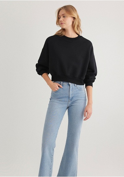 Mavi Kadın Bısıklet Yaka Sweatshırt Siyah 1s10307-900 Siyah