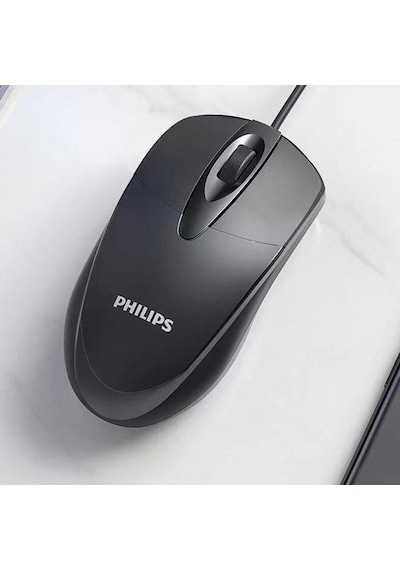Philips Spk 7105 Kablolu Usb 1000 Dpi Optik Mouse Siyah