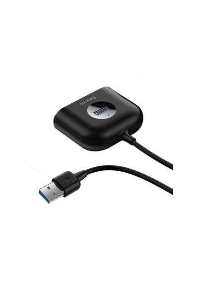 Lexroo Square Round 4in1 Usb Hub Adaptör Usb3.0 To Usb3.0 1+usb2.0 3 1m, Siyah