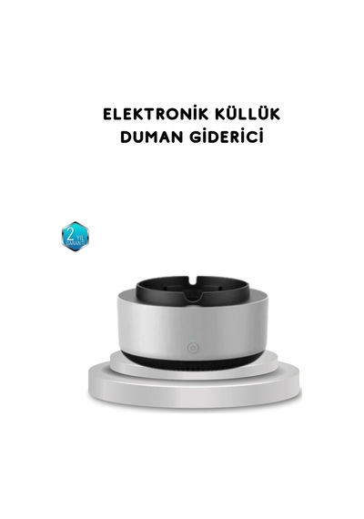 Buğz Sigara Dumanı Ve Koku Giderici Hava Temizleyici Küllük 2 Katmanlı Filtreli