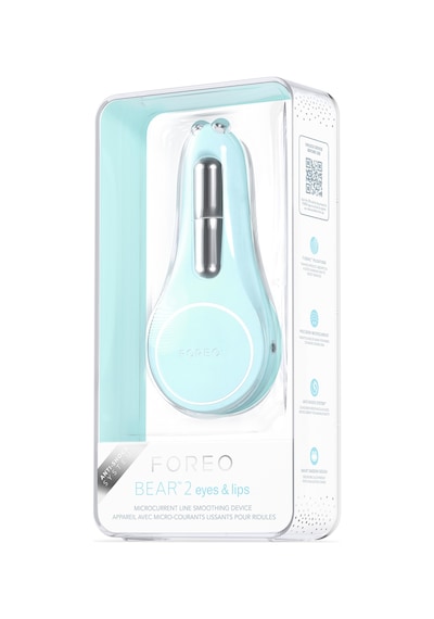 Foreo Bear 2 Eyes&lips Kontrollü Mikro Akım Yüz Sıkılaştırma Cihazı, Arctic Blue