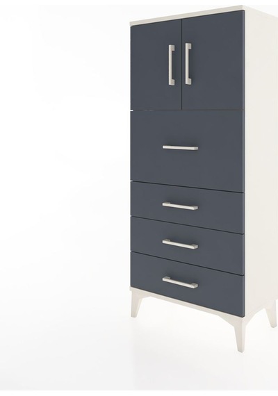Hyperion Dolap Tek Raflı 4 Çekmeceli 2 Kapaklı 60x44x134 Aytaşı-antrasit Aytası Hyperion Dolap Tek Raflı 4 Çekmeceli 2 Kapaklı 60x44x134 Aytaşı-antrasit Aytası