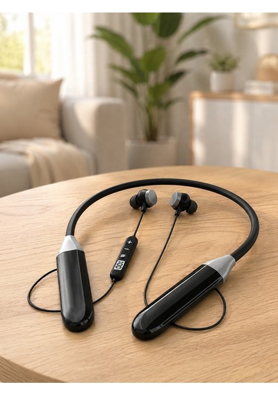 Boyun Tipi Bluetooth Kulaklık Kablosuz Mikrofonlu Uzun Kullanım Süreli Müzik Ve Telefon Görüşme Kulaklığı - Li
