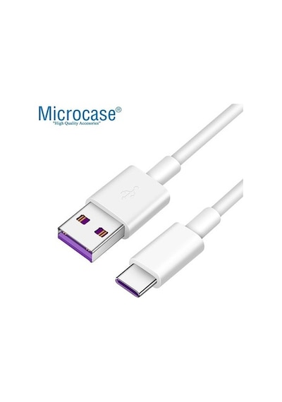 Microcase Type-C 5A Hızlı Şarj Ve Data Usb Kablosu Beyaz - Al2713