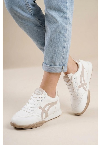 Papuçcity Dvmd 03441 Kadın Sneakers Spor Ayakkabı Beyaz