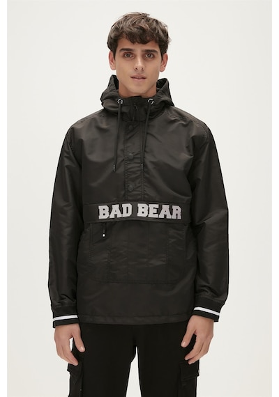 Bad Bear Hurricane Windbreaker Siyah Kanguru Cep Erkek Rüzgarlık-siyah Siyah