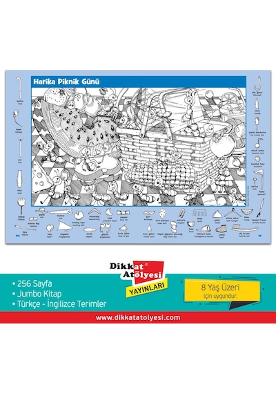 Focus_Gelişim Jumbo Kitap Hidden Pictures Dikkat Geliştirme Serisi
