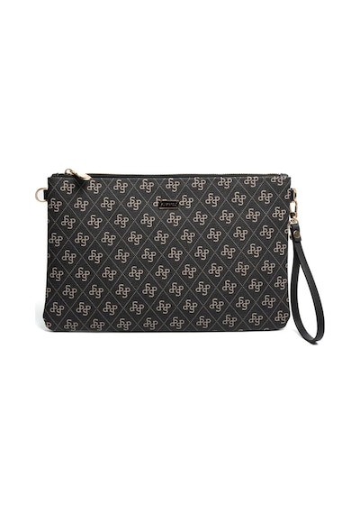 Silver Polo Sp1034 Kadın Portföy & Clutch Monogram Füme-siyah