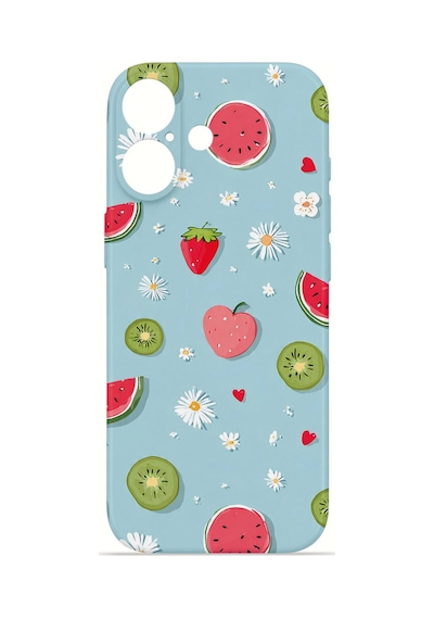 Apple iPhone Uyumlu 17 Vorian İnce Kamera Korumalı Mika Kılıf Fruit Confetti Sky Fruit Confetti Sky Mika