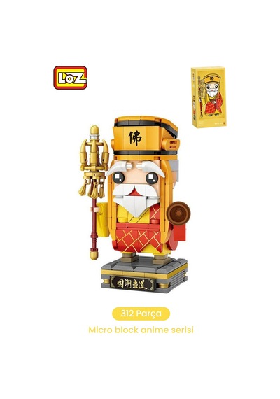 Loz Micro Anime Serisi 1547 Modeli 312 Parça Dekoratif Oyuncak Yapım Seti Yapı Blok