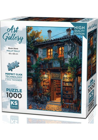 Ks Games 1000 Parça Kitapçı Dükkanı Puzzle - Phillip Trully