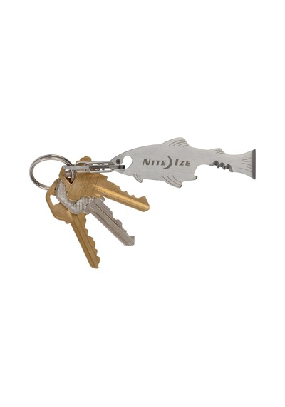 Ibartech-Superelma Nite Ize Doohickey Fishkey Çelik Anahtarlık