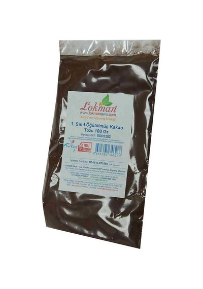 1. Sınıf Öğütülmüş Kakao Tozu 100 Gr Paket