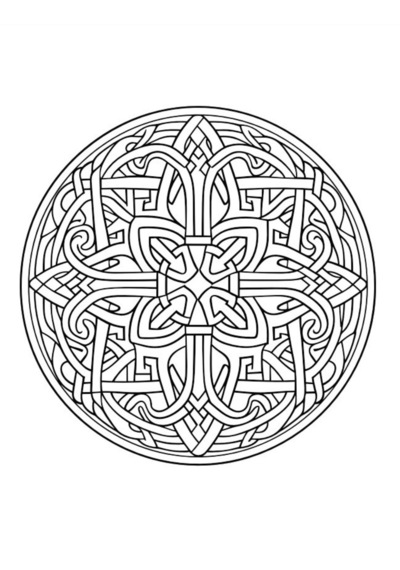Kelt Mandala Boyama Kitabı 50 Seçilmiş Kelt Mandalası